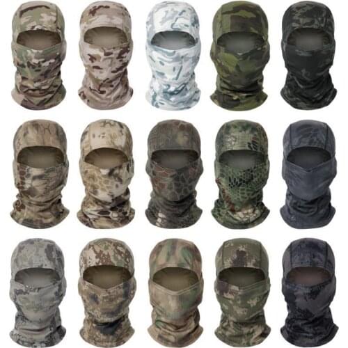 Balaclava Full Face Cover Winter Neck Warmer Bike Cycling Windproof Camo Military Bandana Scarf Hunting Tactical Head Scarf