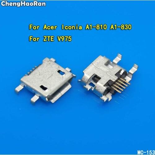 ChengHaoRan Micro USB Power Charging Jack Socket Port Connector Dock Plug V8 UB104 for Acer Iconia A1-810 A1-830 for ZTE V975
