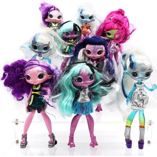 Exclusive translucent novi stars dolls plastic girls' gift toys about 20cm high naked doll Christmas gifts