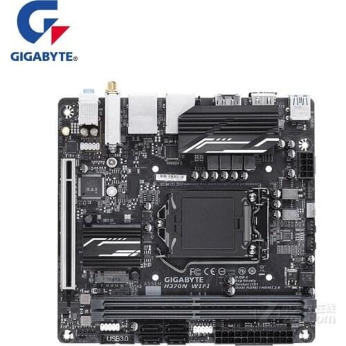 MINI-ITX ITX HTPC For Gigabyte GA H370N WIFI Motherboard LGA 1151 For Intel H370 m.2 nvme Used Desktop Mainboard USB3.0 SATA3
