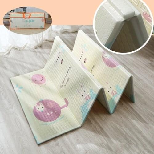 Carpet Kid Room Foldable Baby Play Mat Toddler Soft Crawling Pad XPE Foam Waterproof Double-side Kids Room Decor Rug with Bag