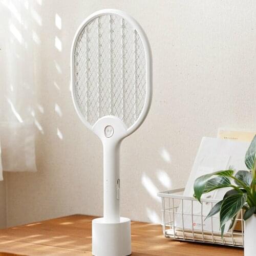 Hot sales electric mosquito swatter chargable mosquito swatters three layers insets swatters with light household swatters