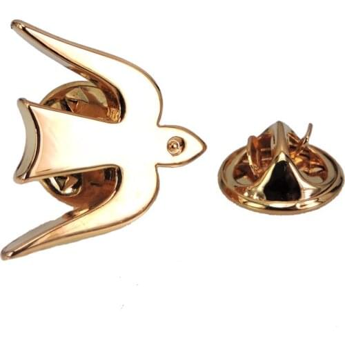 Mens Brooch Scarf Hat Accessories Golden Swallow Bird Clip Neckpin Badge Pin Woman Wedding Couple High Quality Jewelry Gifts