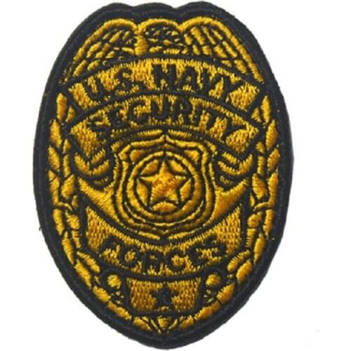 3D Embroidery Armband Loop And Hook US NAVY SECURITY FORCES Patch Badge