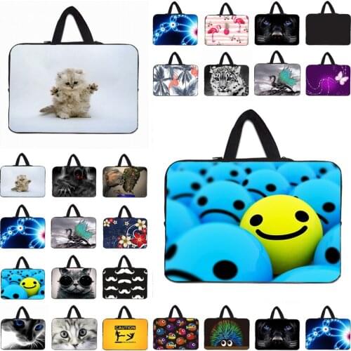 Laptop Handle Bag Neoprene 10" 12" 13" 14" 15" 17" Notebook Carry Case Fasion Shockproof Pouch For Dell Macbook Acer Huawei Asus