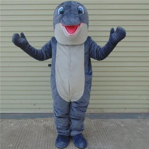 New Happy Carnival Mascot Halloween Dolphin Cosplay Performance Costume Adult Use Birthday Party Advertising Parade Set