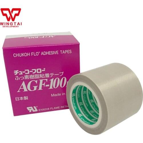 Original Japan Chukoh Flo AGF-100FR T0.13mmxW50mmxL10mm High Temperature Resistance Tape