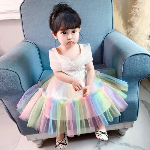 Toddler Baby Girl Dress 1st Birthday Party Wedding Dress For Baby Baptism Princess Evening Dresses Kid Clothes Vestidos Infantil