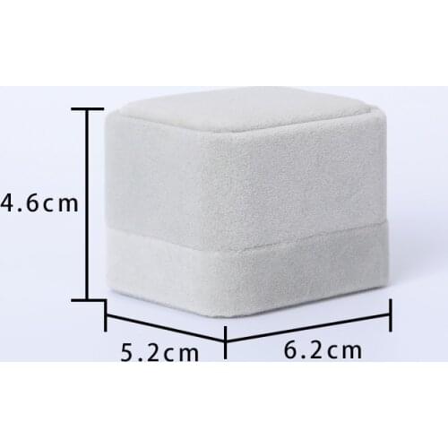 Cute Velvet Ring Earrings Necklace Casket Present Gift Jewelry Box For Jewellry Set Display Valentine Day Packing Boxs Wholesale