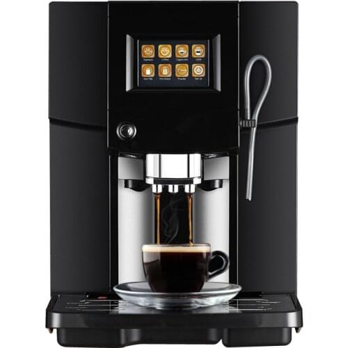 Touch Commerical Fully Automatic coffee machine LCD espresso coffee machine & coffee grinder 19 bar cappuccino maker 220v 1250w