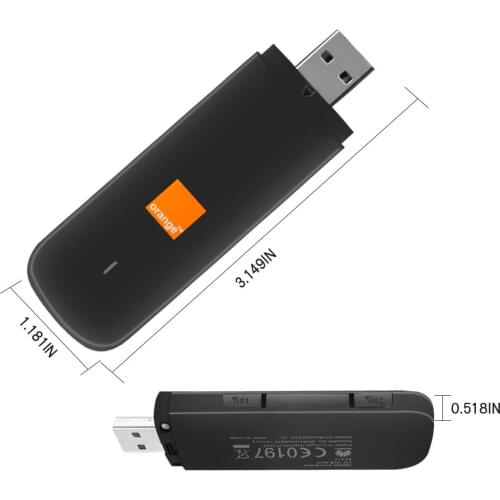 Huawei Unlocked E3372S-153 LTE/4G 150 Mbps USB Dongle Modem Black plus 2pcs antenna