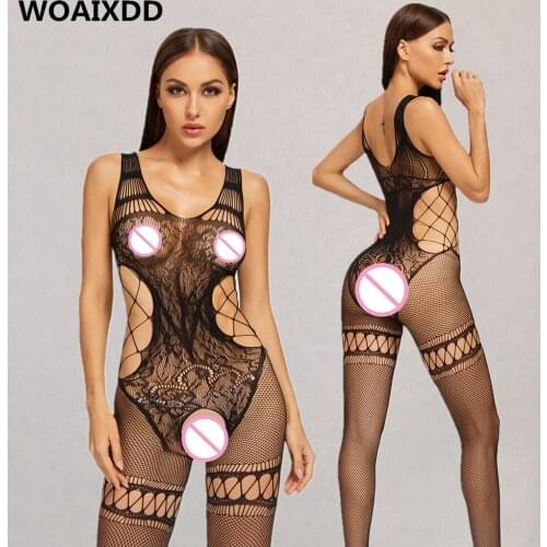 Plus Size XXL Sexy Lingerie Teddies Babydolls Erotic Bodystockings Mesh Hot Porno Underwear Sex Costumes For Women
