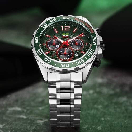 Luxury Stainless Steel Submariner Green Watches Men 2021 Top Brand Design Chronograph Wrist Watch Mens Business Clock Relogio