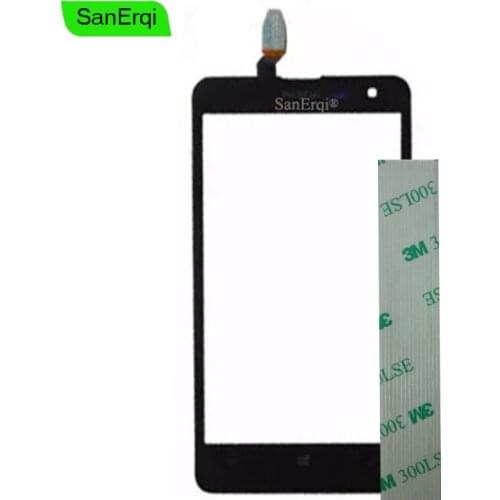 SanErqi 10PCS Touch Screen for Nokia Lumia 625 touch screen sensor front glass lens Display panel digitizer touchscreen
