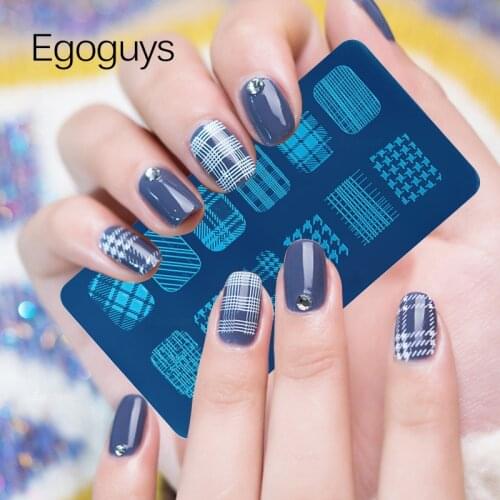 Nail Art Stamping Template Marble Striped Picture Print Love Rose Image Stamp Plates UV Gel Polish Ink Transfer Stencil DIY Tool