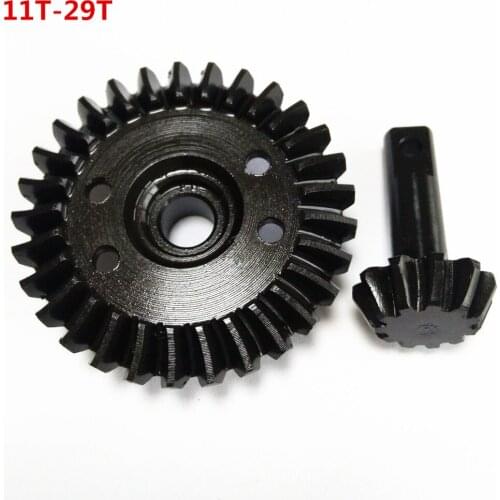 Hard Chrome Steel Helical Spiral Differential Ring/Pinion Gear Set (29T/11T) Upgrade Parts Replaces Traxxas 5379X