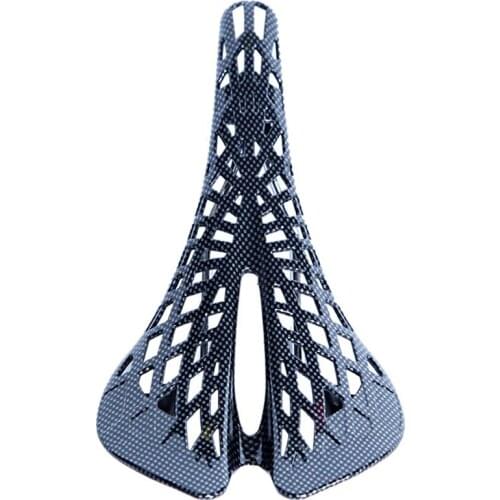 Bicycle Cushion Btm Cycling Cushion Carbon Fiber Saddle Cushion Spider Web Shape Cushion Bicycle Equipment Black
