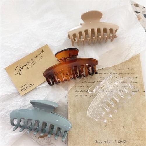 1PC Big Barrette Crab Hair Claws Bath Hair Claw Ponytail Clip Large Hair Clamps Claw Clip Fashion Clip for Women