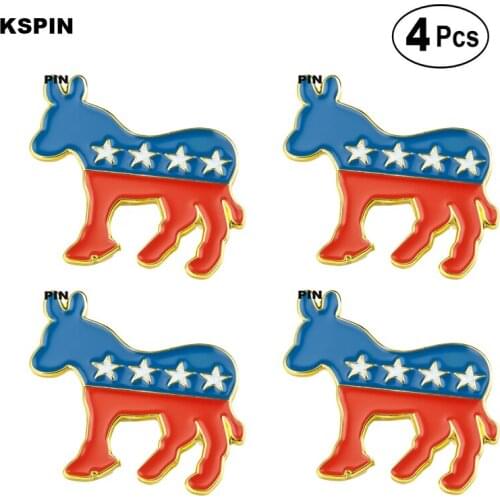 U.S.A Brooches Lapel Pin Flag badge Brooch Pins Badges 4pcs
