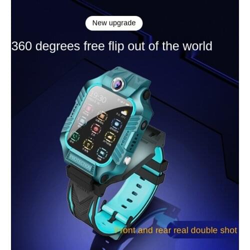 Six generations of children genius phone watch waterproof photo smart positioning watch childrensday gift can flip rotary watch