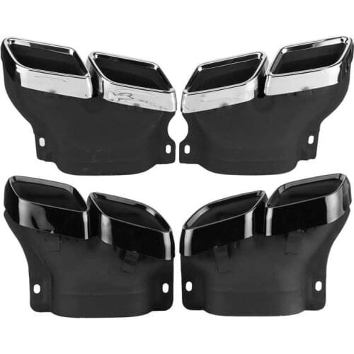 Quad Exhaust Tips Fit for Mercedes-AMG C63/S W205 S205 C205 A205 Pre-Facelift 2015 2016 2017 2018 Left And Right