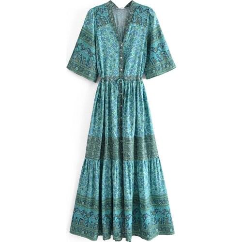 Зеленые летние платья Daijiesiman China At AliExpress