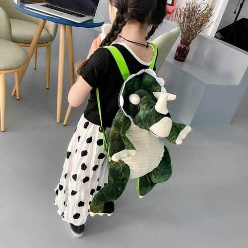 Parent-Child Dinosaur Children Backpacks Student Backpack Cartoon Zipper School Big Dinosaur Backpacks Bag рюкзак женский 24p2
