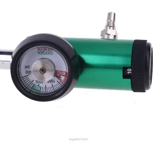 DISS/Barb 3000psi CGA540 Oxygen Pressure Regulator Oxygen Inhaler Flowmeter Oxygen Cylinder Flow Meter S17 20 Dropship