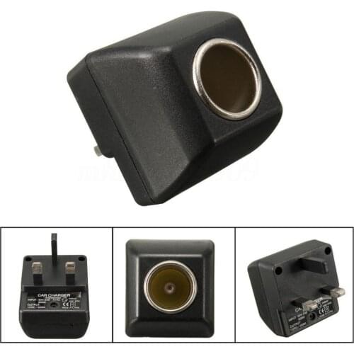 Cigarette- Lighter Socket 240V UK Plug To DC 12V Car Van Charger Power Adapter