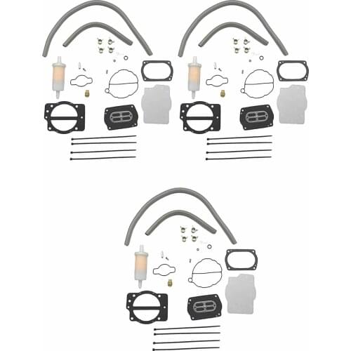 3 PACKS 11060-3758 Carburetor Rebuild Kit for Kawasaki Keihin CDKCV with Base Gasket 15-002 900 1100 1200 STX R ZXI Ultra STX R