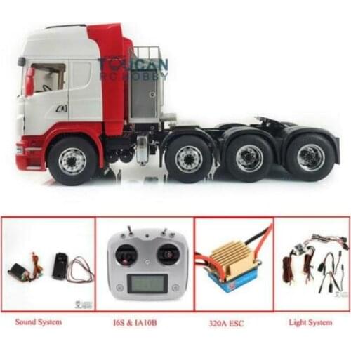 RC LESU Tractor Truck 1/14 8*8 Metal Chassis Sca Hercul Cabin Radio ESC THZH0543-SMT4