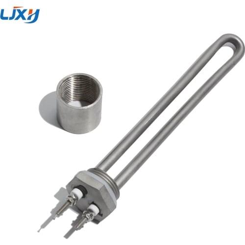 LJXH 304ss DN25 BSP Low Voltage DC 12V/24V/48V Solar Water Immersion Heater Heating Element with Internal Thread 300W/600W