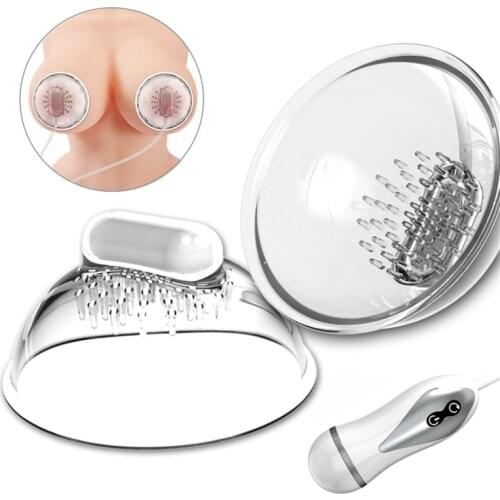 Bestco 18+ Breast Massager Vibrator Stimulate Nipples Enlarge Sucker Pump G Spot Erotic Adult Sex Toys For Women Masturbator