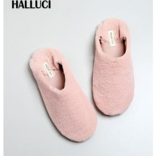 Sweet soft flock home shoes women slippers Japanese fashion soundless home slides non-slip cozy indoor slippers woman new sale