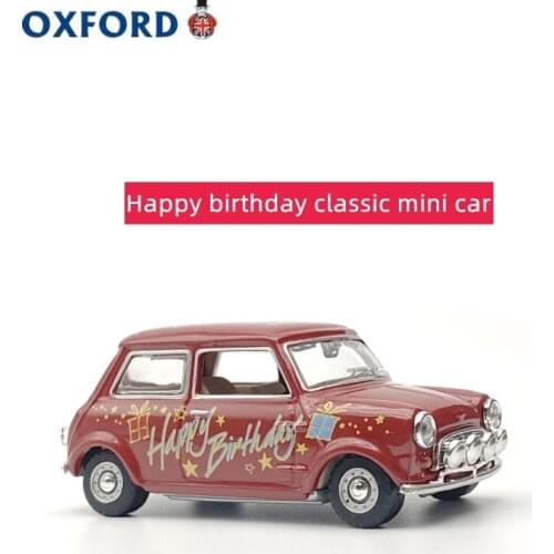 Oxford 1:43 Mini Happy Birthday Coating BMW Simulation Model Car