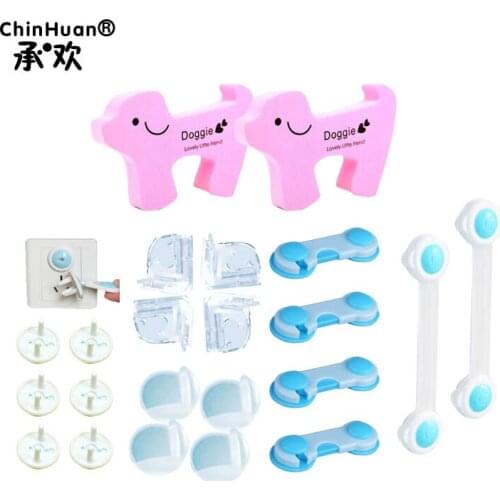 Toddler Home Safety Kit 24 PCS in1 Set Child Protection Pack For Kitchen baby care Cupboard Locks Child Safety Guard Kit 529354
