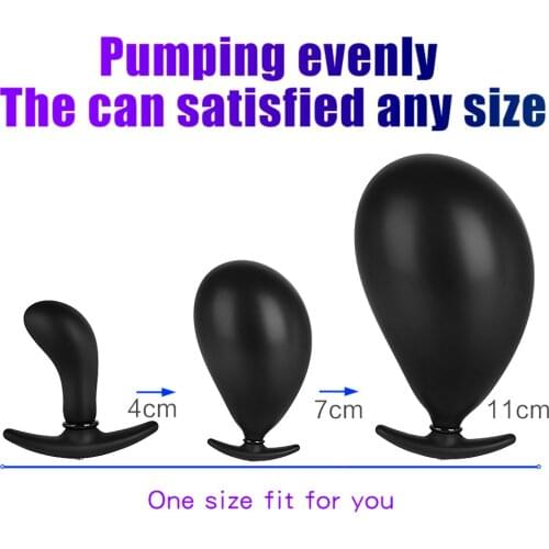 Inflatable Anal Plug Butt Dilator G-Spot Stimulator Masturbator Prostate Massager Open Anal Sex Toys for Adults Women Men