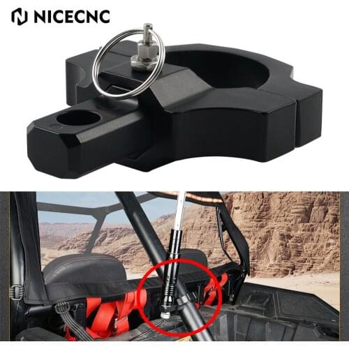 NICECNC Universal LED Flag Pole Led Whip Light Holder For Polaris Kawasaki Yamaha ALL UTVs Clamp Bracket Mounts Accessories