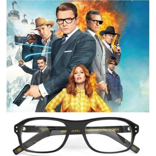 Cubojue Acetate Glasses Men Kingsman custom Man Women Prescription Spectacles minus/Diopter Optical 1.56/1.61/1.67 index lens