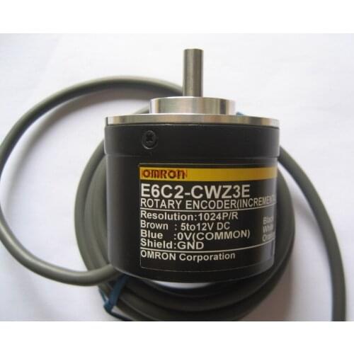OMR E6C2-CWZ3E 1800P/R Incremental Rotary Encoder 50mm Diameter Voltage Output 5 to 12 VDC E6C2CWZ3E 1800 Resolution