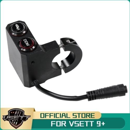 Original VSETT Single & Dual Motor Switch With Horn Button for VSETT 9+ Electric Scooter DDM On-Off Spare Parts