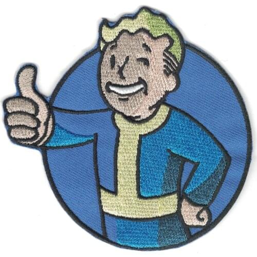 Thumbs Up! A man is happy,Embroidered patch iron-on applique