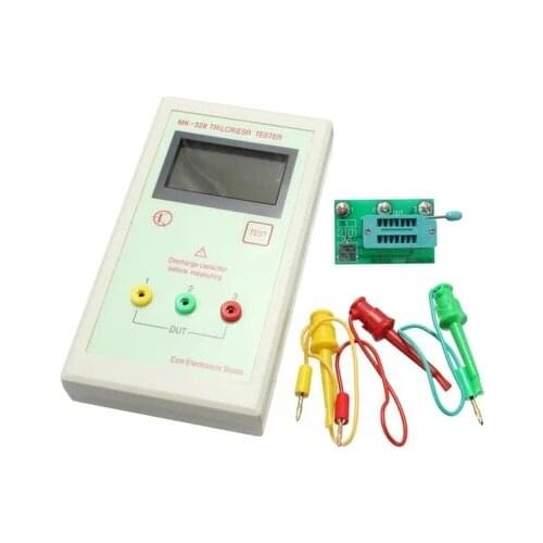 Portable MK328 128*64 LCD Transistor Tester Diode Inductance Capacitance ESR Meter MOS/PNP/NPN L/C/R Testing meter tester
