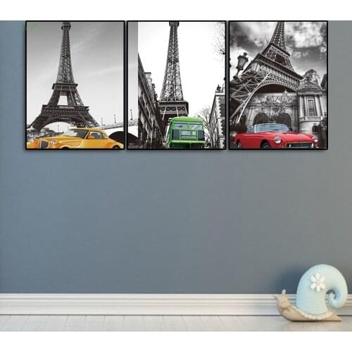 Nordic Poster Paris London Canvas Painting Street Print Wall Art Pictures Room Decoration Modern Home Decor