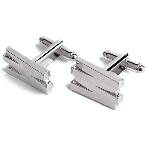 Tops 2017! fashion alloy rhodium color 1.8cm square charm French style cuff links suit cufflinks xyc186