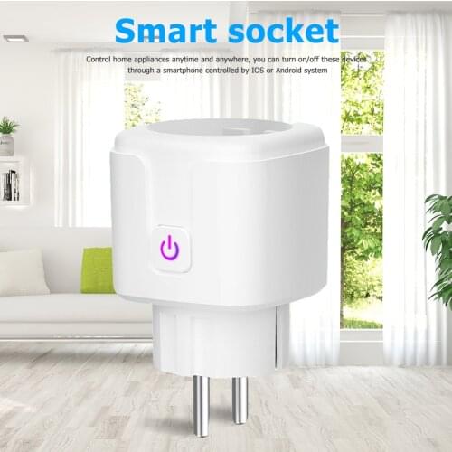 LSPA9 EU Smart Plug WiFi Smart Outlet App Remote Voice Control Works for Alexa Adaptor Wireless Remote Voice Control