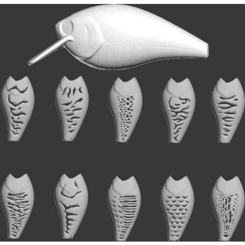 WLure Hard Plastic 3D Stencil for UPHC25 V2