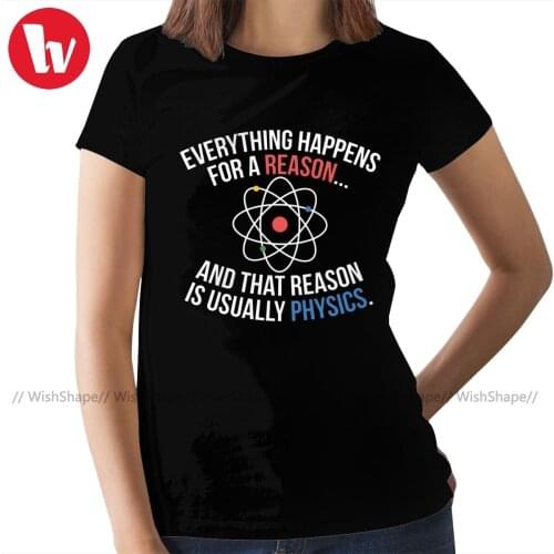 Sheldon T-Shirt Always Physics T Shirt Printed Red Women tshirt Large Cotton Street Wear Ladies Tee Shirt