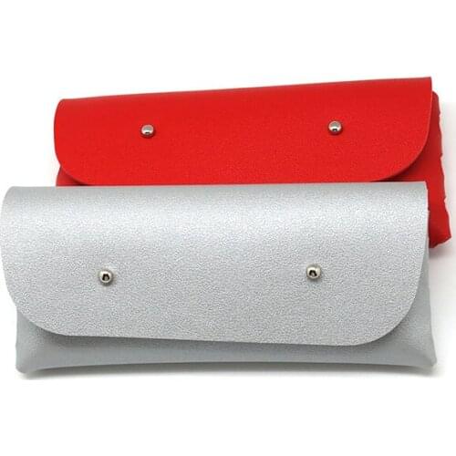 PU Leather Glasses Case Cover Sunglasses Glasses Holder Box Eyeglasses Solid Storage Portable Glasses Pouch Bag