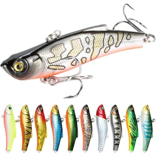 1pcs 7cm 17.8g Metal VIB Fishing Lures Hard Bait Bionic Crankbait Vibration Wobblers Artificial Trolling Carp Fishing Tackle